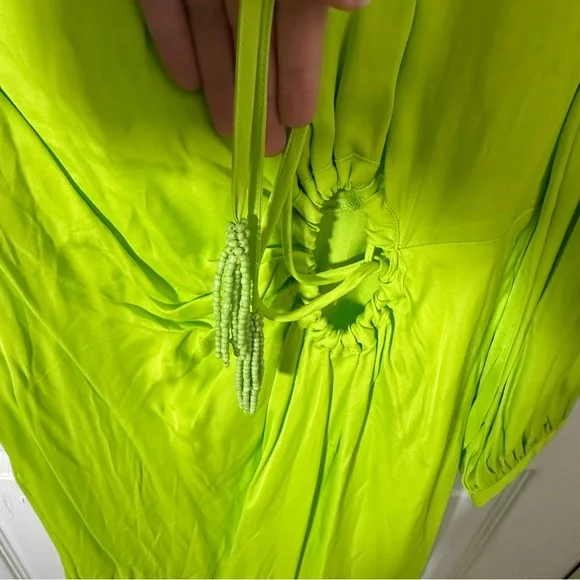 NWT FARM Rio Puff Sleeve Dress - Picture 4 of 11